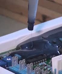 2 コンポーネント PU 鋳造混合粘着機 単独液体粘着剤の配送