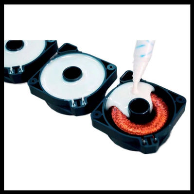 2つのコンポーネントABPUエポキシシリコン材料の樹脂を鋳造するための粘着器ポッティングマシン
